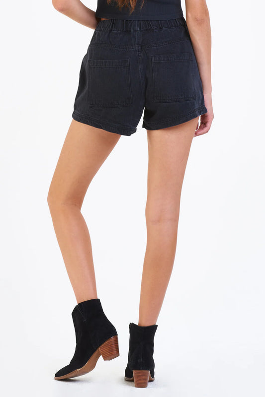 Dear John MADDIE SUPER HIGH RISE SHORTS BLACK