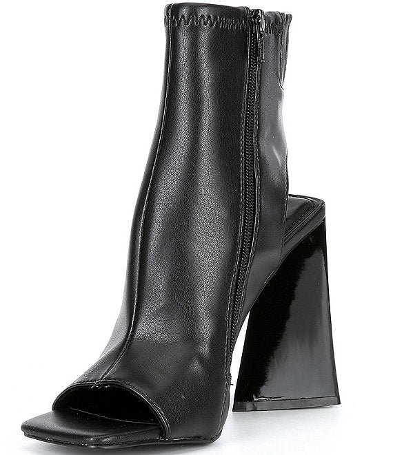 Steve madden peep hot sale toe thigh high boots