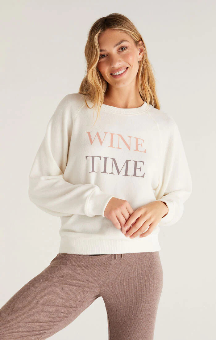 Z Supply Wine Time LS Top