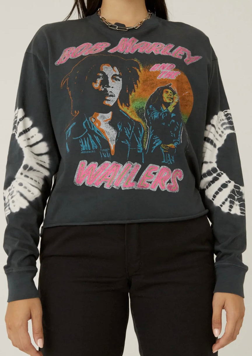 Daydreamer BOB MARLEY COULD YOU BE LOVED LONG SLEEVE CROP